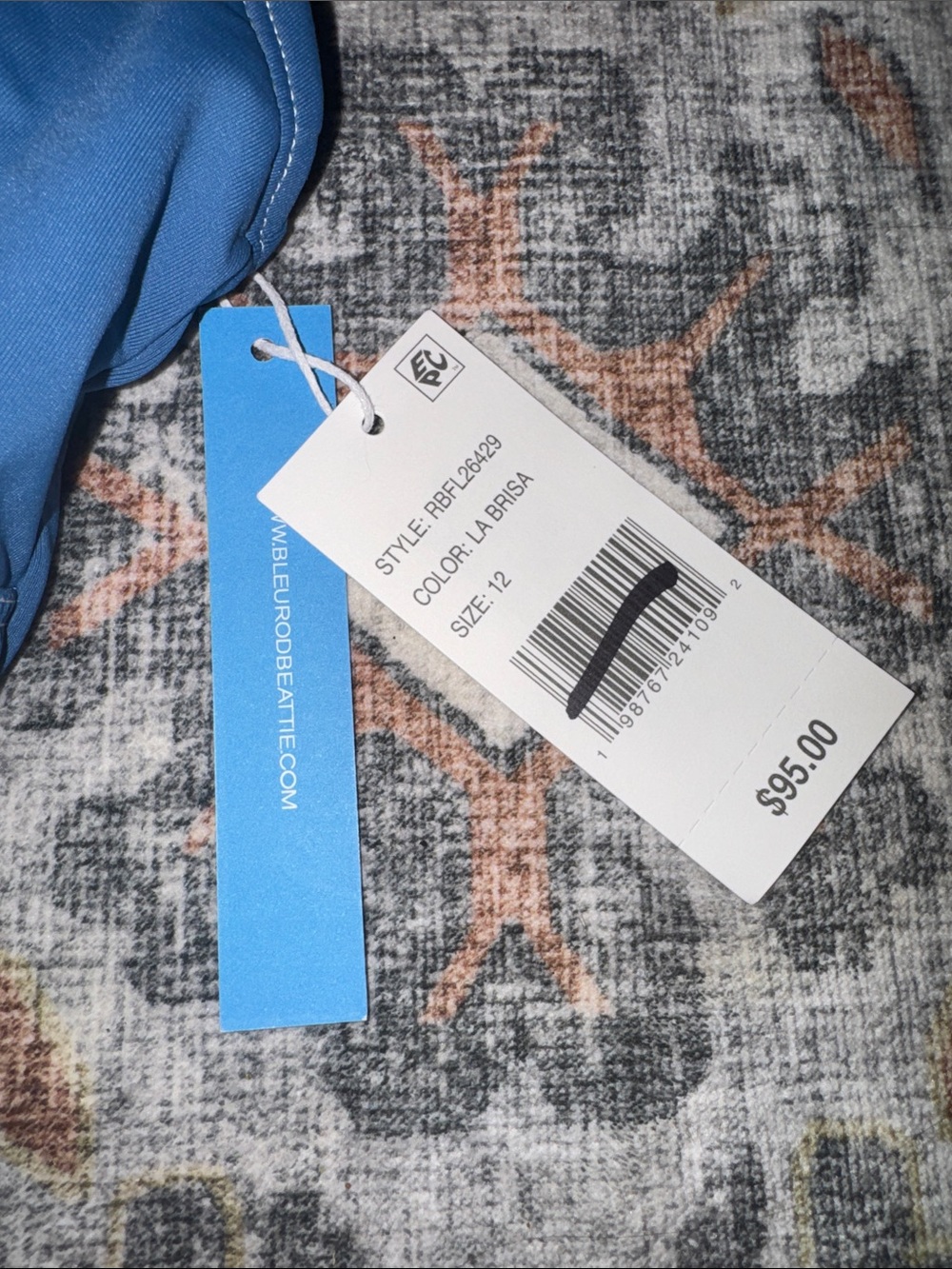 NWT Bleu by Rod Beattie Women's V-Neck Tankini Top Sz 12 - Picture 5 of 7